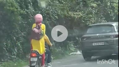 कंडाघाट: वाकनाघाट में बाइक पर खड़े होकर युवती फिल्मी स्टाइल में कर रही थी सफर, पुलिस कर रही है जांच