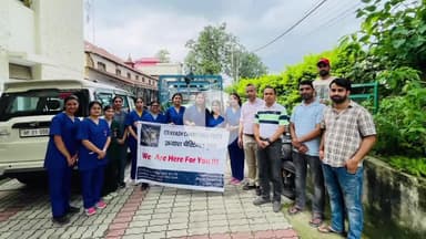 सुंदर नगर: क्रयाश फाउंडेशन की टीम ने आपदा प्रभावित क्षेत्रों के लिए भेजी राहत सामग्री से भरी गाड़ी, SDM ने की सराहना