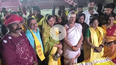 मुशहरी: गुरु पूर्णिमा पर सिकंदरपुर बूढ़ी गंडक नदी के किनारे गंगा आरती का आयोजन