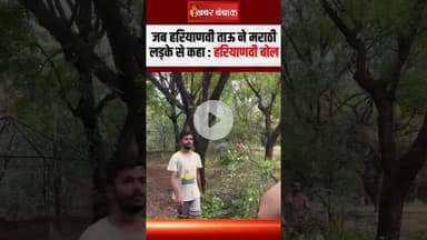 Haryana के शख्स ने ‘हिंदी-मराठी’ मामले में दिखाया आईना, जीत लिया दिल #viralvideo #shorts