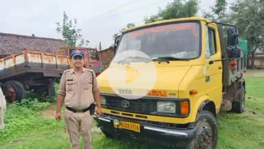 गोपद बनास: सेमरिया पुलिस ने रेत का अवैध उत्खनन करते एक टाटा 407 वाहन को किया ज़ब्त