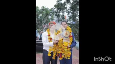 धार: अमेरिका में हुई कराटे प्रतियोगिता में कांस्य पदक जीतने वाली धार की वंशिका तंवर का शहर में जुलूस निकालकर किया गया स्वागत