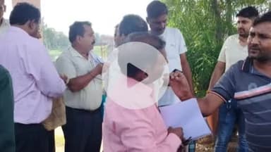 भगवानपुर: भगवानपुर में तालाब की भूमि की प्रशासन की टीम ने की पैमाइश, अतिक्रमण भी किया गया चिन्हित