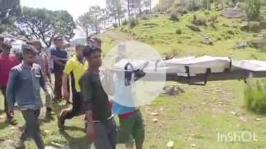 राजगढ़ी: नौगांव के तुनालका में घास काटते समय ऊंची पहाड़ी से आए मलबे की चपेट में आने से एक महिला की हुई मौत