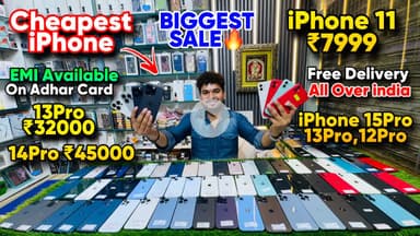 Biggest iPhone Sale Ever 🔥| Cheapest iPhone Market | Second Hand Mobile | iPhone 15 Pro, iPhone 16