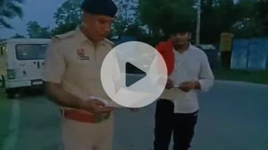 लोहारू: पुलिस का लोहारू में सघन वाहन जांच अभियान, 5 के काटे चालान; कई लोगों को दी नसीहत