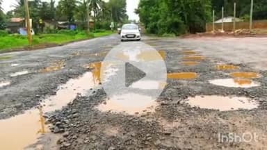 ಶಿರಸಿ: ಶಿರಸಿಯ ನಿಲೇಕಣಿ, ಎಕ್ಕಂಬಿ ಬಳಿ ರಾಷ್ಟ್ರೀಯ ಹೆದ್ದಾರಿಯಲ್ಲಿ ಸಹಸ್ರಾರು ಹೊಂಡ, ಜನರಿಂದ ಹಿಡಿಶಾಪ #localissue