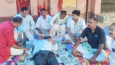 पूसा: मनरेगा कार्यालय के सामने भाकपा माले का भ्रष्टाचार के खिलाफ आमरण अनशन चौथे दिन भी जारी