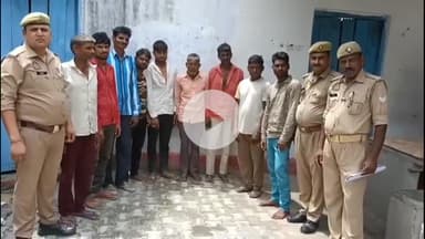 हसनपुर: रहरा थाना पुलिस ने अलग-अलग स्थान पर मारपीट कर शांति भंग करने वाले 10 लोगों को गिरफ्तार कर किया चालान