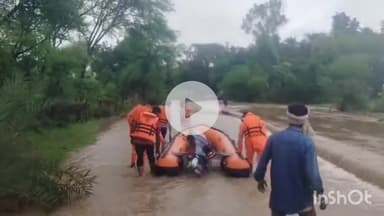 गुना: उफनती नदी में बही महिला, ग्राम पंचायत माहोर के कुशालपुर का मामला