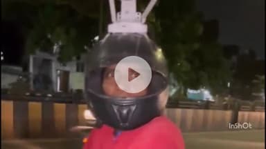 इंदौर: हेलमेट पर CCTV कैमरा लगाकर घूमने वाले हीरा नगर निवासी शख़्स का वीडियो हुआ वायरल, पड़ोसियों से जान को बताया ख़तरा