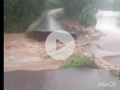 बल्देवगढ़: भेलसी देवरदा मार्ग पर भारी बारिश से पुलिया बही, रास्ता बंद