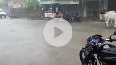 पीपलदा: अयाना कस्बे में तेज बारिश से सामान्य जन जीवन अस्त व्यस्त, मुख्य बाजार में पानी भरा