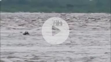 दीगोद: दीगोद इलाके के निमोदा हरिजी गांव के बीरज माताजी मंदिर के निकट चंबल नदी में पानी मे फंसे 6 लोग बहे, एक को बचाने का प्रयास