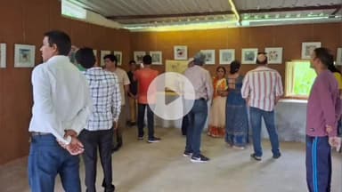 बड़गांव: उबेश्वर रोड स्थित आर्ट जंक्शन में डॉ. भूपत डूडी की 'फ्लोरल रिवरी' अनूठी कला प्रदर्शनी का भव्य आग़ाज़ हुआ