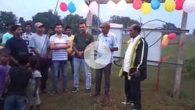 सिमडेगा: ग्लायटोली करमटोली में नया ट्रांसफार्मर लगने से ग्रामीणों में खुशी