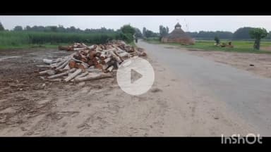 उतरौला: सादुल्लाह नगर में लकड़ी व्यापारियों द्वारा लकड़ी के बोट को सड़क किनारे रखने से दुर्घटना की संभावना बढ़ी