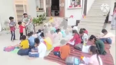 भिवानी: दक्षिण काली नव दुर्गा मंदिर में जरूरतमंद बच्चों को मुफ्त शिक्षा