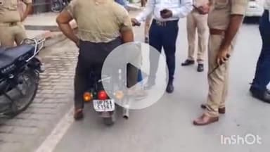 देेेवरिया: देवरिया शहर में दुर्घटनाओं को रोकने के लिए यातायात पुलिस ने चलाया अभियान, 121 वाहनों का हुआ ई-चालान