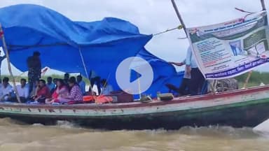 महनार: गहन पुनरीक्षण अभियान 2025 के तहत मतदाताओं को जागरूक करने बहलोलपुर दियारा नाव से पहुंचीं जिलाधिकारी