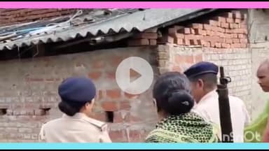 नबीनगर: रहरा में हत्या के दो अभियुक्तों के घर पर चस्पाया गया इश्तेहार