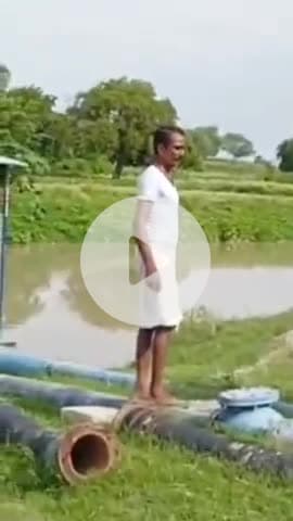 नरवल: नहर विभाग के नवागंतुक सहायक अभियंता जितेन्द्र कुमार ने नरवल के पुरवामीर कैनाल का किया निरीक्षण