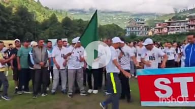 रोहड़ू: रोहडू में आज पुलिस प्रशासन द्वारा आयोजित मैराथन दौड़ में विधायक श्री मोहनलाल ब्राक्टा रहे विशेष रूप से उपस्थित