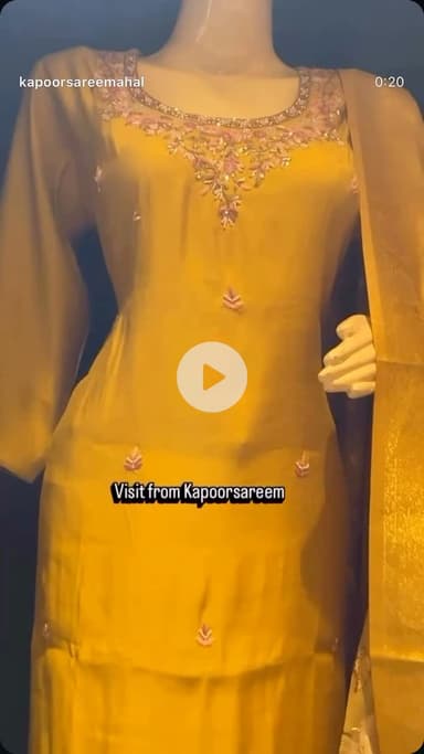 Readymade designer suits from kapoorsareemahal jwalanager 
follow insta id offer by 20% discount