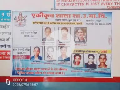 गुना : #म्याना हाई स्कूल मैं 10th ब 12th मैं प्रथम श्रेणी प्राप्त की छात्रों ने