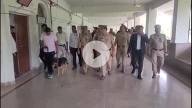 अमरोहा: एसपी के आदेश पर अमरोहा न्यायालय में सुरक्षा व्यवस्था को लेकर चलाया गया चेकिंग अभियान