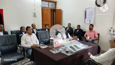 खूंटी: 90 दिवसीय अखिल भारतीय मध्यस्थता अभियान को लेकर प्रधान जिला जज के कक्ष में हुई बैठक