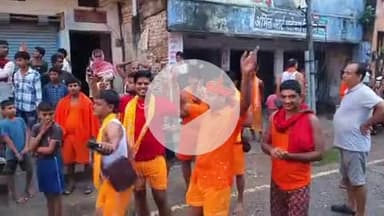 सरमेरा: सरमेरा बाजार से युवा कांवरिया संघ ने गाजे-बाजे के साथ कांवर यात्रा निकाली