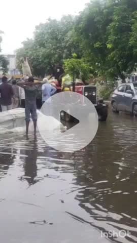 भरतपुर: नई सरसों मंडी में सरसों बेचने आए किसानों को फसल भीगने से हुआ नुकसान