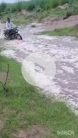 भरतपुर: गंभीर नदी में तेज बहाव के बीच युवकों ने चलाई बाइक, वीडियो हुआ वायरल