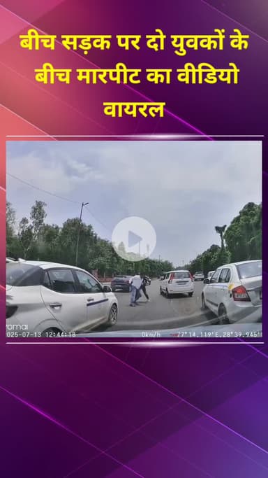 मॉडल टाऊन: बीच सड़क पर दो युवकों की मारपीट का वीडियो वायरल