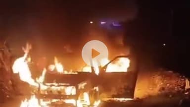 झंडूता: झंडूता-सुनहानी मार्ग पर चलती कार में लगी आग, सवार बाल-बाल बचे