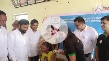 समुद्रपूर: गर्भाशय कर्करोग नियंत्रण विशेष लसिकरण मोहिमेचा खासदार अमर काळे यांच्या विशेष प्रयत्नातून कवठा गावापासून शुभारंभ