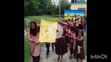 उतरौला: सादुल्लाह नगर में स्कूल चलो अभियान एवं संचारी रोग नियंत्रण के लिए निकाली गई जनजागरूकता रैली