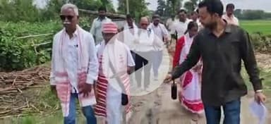 पूर्णिया पूर्व: सरना प्रार्थना सभा के राष्ट्रीय अध्यक्ष सरना धर्म गुरु बंधन तिग्गा टेटगामा गांव पहुंचे