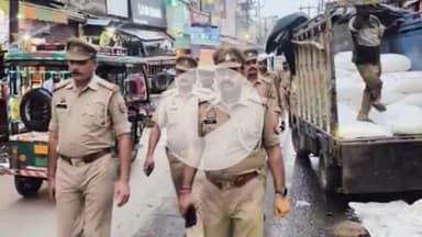 गभाना: गभाना में कांवड़ यात्रा और श्रावण माह के मद्देनज़र क्षेत्राधिकारियों ने किया पैदल गश्त