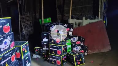 कुरसाकांटा: भारत-नेपाल सीमा डुमरिया में एसएसबी की कार्रवाई, 4 टन चीनी सेब जब्त, एक तस्कर गिरफ्तार