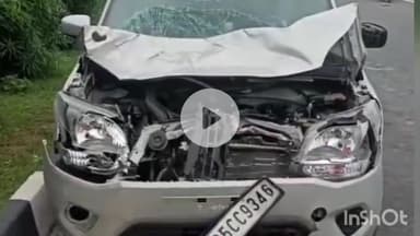 राजसमंद: राजसमंद-भीलवाड़ा हाईवे पर भावा के पास भीषण सड़क हादसा: भैंस से टकराई कार, बड़ा नुकसान हुआ लेकिन जान बच गई