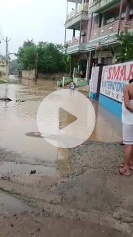 17.07.2025 गुरुवार को पंचाने नदी में अकस्मात जल -स्तर बढ़ा।