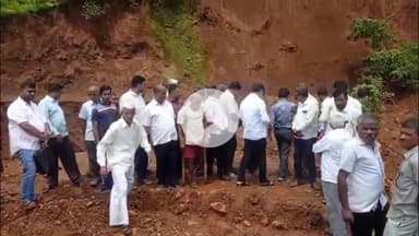 शाहूवाडी: माजी आमदार सत्यजित पाटील यांची शेंबवणे येथील लघु पाटबंधारे प्रकल्पाला भेट, शेतकऱ्यांना नुकसान भरपाई देण्याची मागणी.