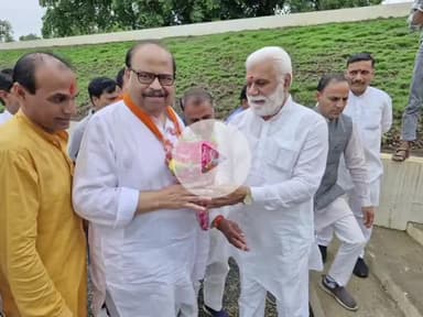 नरसिंहगढ़: राजगढ़ जिले के प्रभारी मंत्री चैतन्य काश्यप का नरसिंहगढ़ विधायक मोहन शर्मा ने किया स्वागत