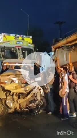 भरतपुर: सेवर थाना अंतर्गत टैंकर और ट्रक के बीच में आकर तीन लोग हुए घायल