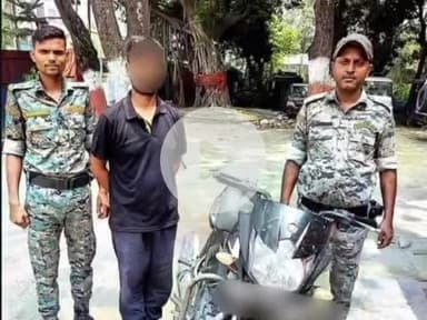 पूर्णिया पूर्व: पूर्णिया जिले के मधुबनी थाना ने चोरी की एक मोटरसाइकिल के साथ एक अभियुक्त को गिरफ्तार किया, भेजा गया जेल