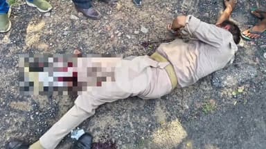 जलेसर: हाथरस जलेसर मार्ग पर गांव सिमराऊ के समीप दो बाइकों की भीषण भिड़ंत में बेरनी चौकी पर तैनात सिपाही सहित 2 लोग हुए घायल