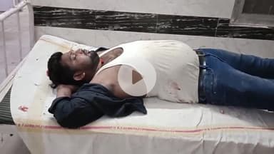 मैहर रोड स्टेडियम गेट के पास तेज रफ्तार बाइक आवारा पशु से टकराई, बाइक सवार घायल