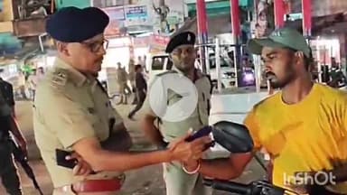 जमुई: बिहार में क्राइम बढ़ते देख जमुई एसपी ने खुद सड़क पर की जांच, पुलिस पदाधिकारी भी दिखे दहशत में